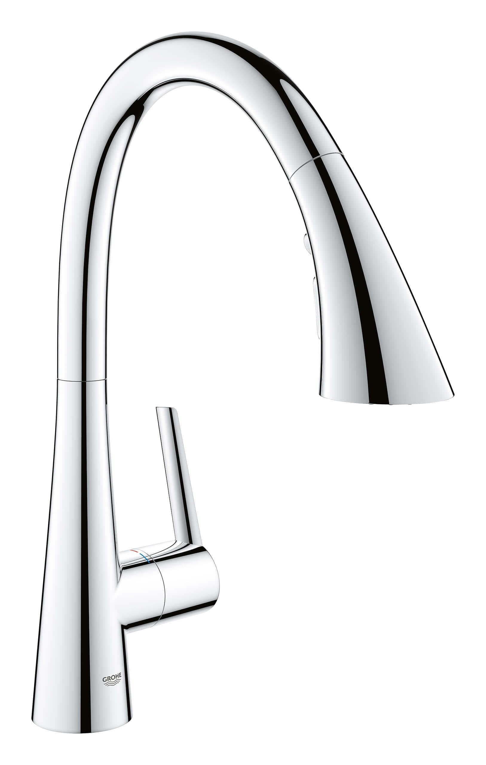ברז מטבח נשלף ZEDRA כרום ניקל GROHE